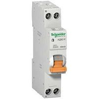 Выключатель автоматический дифференциальный АД63 К 1п+N 25А C 30мА тип AC (1 мод) | код. 12524 | Schneider Electric 